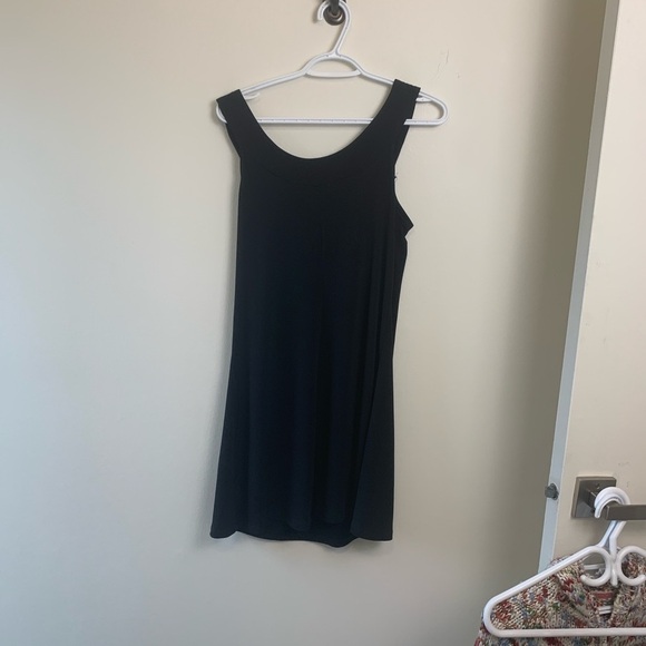 Fleurish Black Dress w Sparkly Neckline, flows beautifully - Picture 2 of 6